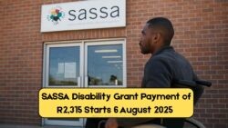 SASSA Disability Grant – 6 Aug 2025: R2,315 Being Paid Out Nationwide – Disability Beneficiaries, Confirm Your Balance!